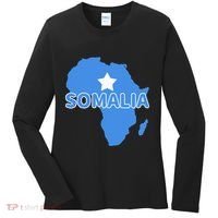 Somalia Somali Pride Flag Map Africa Print Women's Long Sleeve Shirt thumb 0
