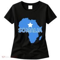 Somalia Somali Pride Flag Map Africa Print Women's T-Shirt thumb 0