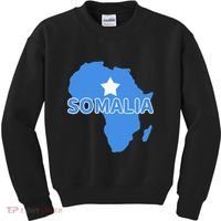 Somalia Somali Pride Flag Map Africa Print Kids Sweatshirt thumb 0