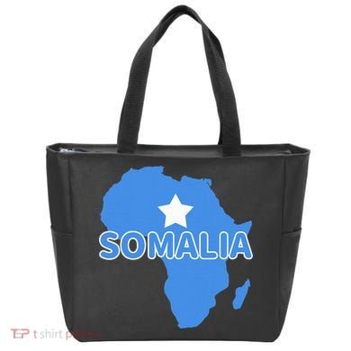 Somalia Somali Pride Flag Map Africa Print Tote Bag