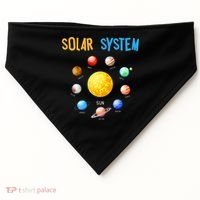 Solar System Planets Space Science USA-Made Doggie Bandana thumb 0