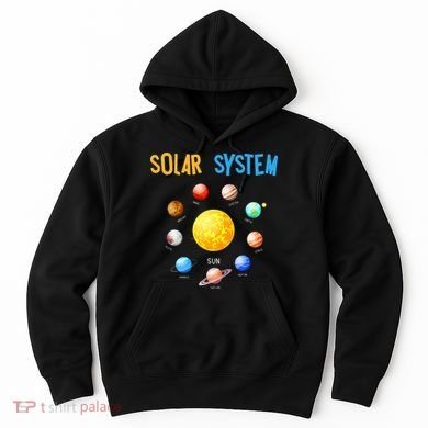 Solar System Planets Space Science Hoodie