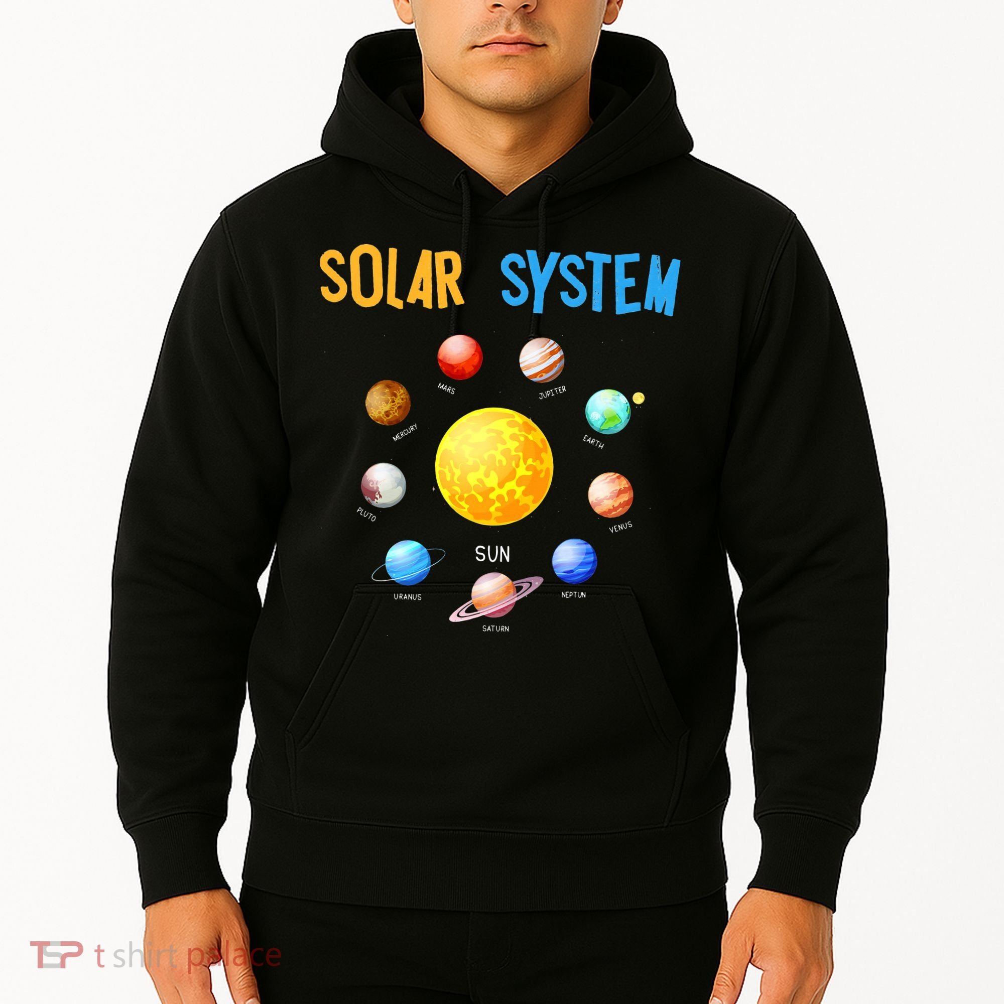 Solar System Planets Space Science Hoodie