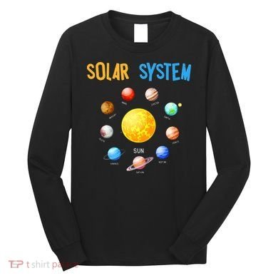 Solar System Planets Space Science Long Sleeve Shirt
