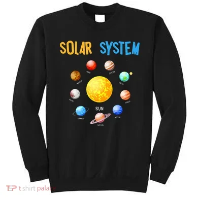 Solar System Planets Space Science Sweatshirt
