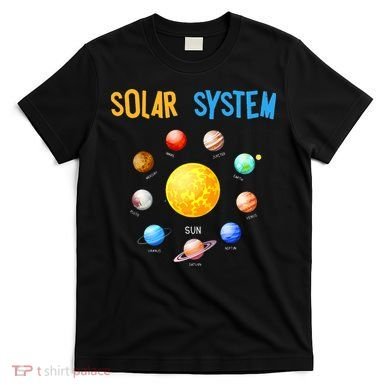 Solar System Planets Space Science T-Shirt