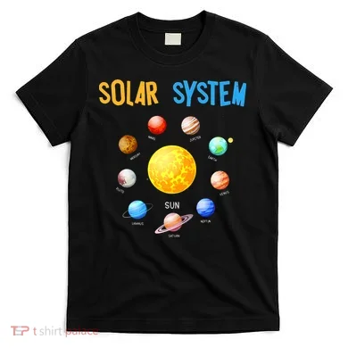 Solar System Planets Space Science T-Shirt