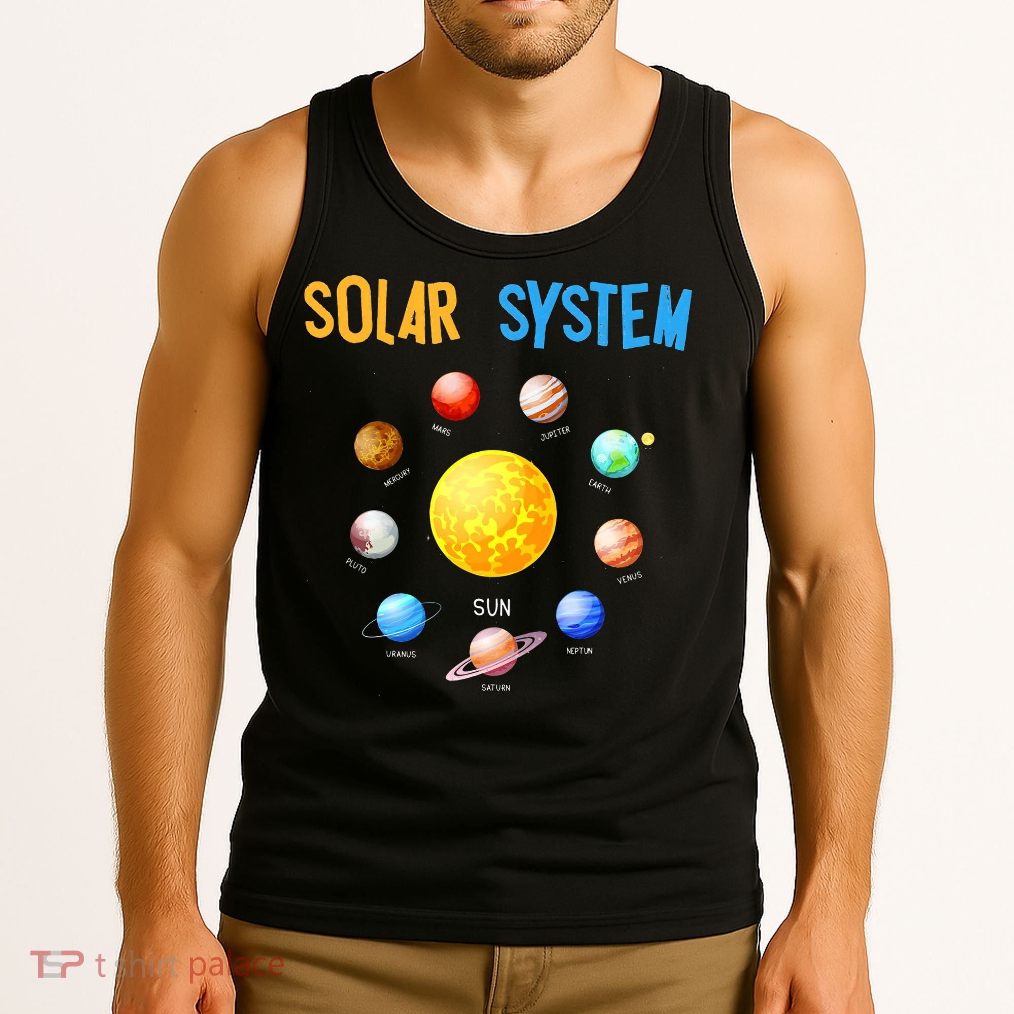 Solar System Planets Space Science Tank Top