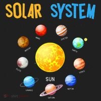 Solar System Planets Space Science Golf Towel thumb 3