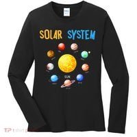 Solar System Planets Space Science Women's Long Sleeve Shirt thumb 0