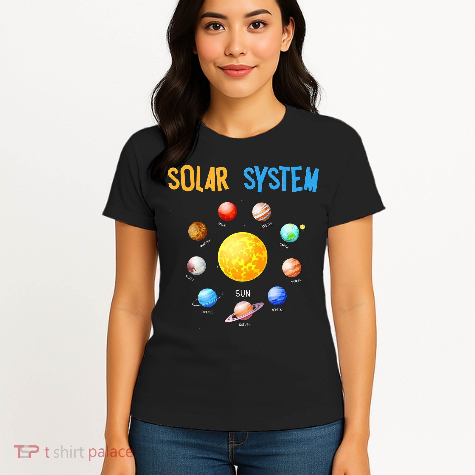 Solar System Planets Space Science Women's T-Shirt