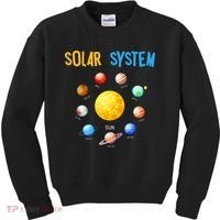 Solar System Planets Space Science Kids Sweatshirt thumb 0