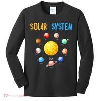 Solar System Planets Space Science Kids Long Sleeve Shirt thumb 0
