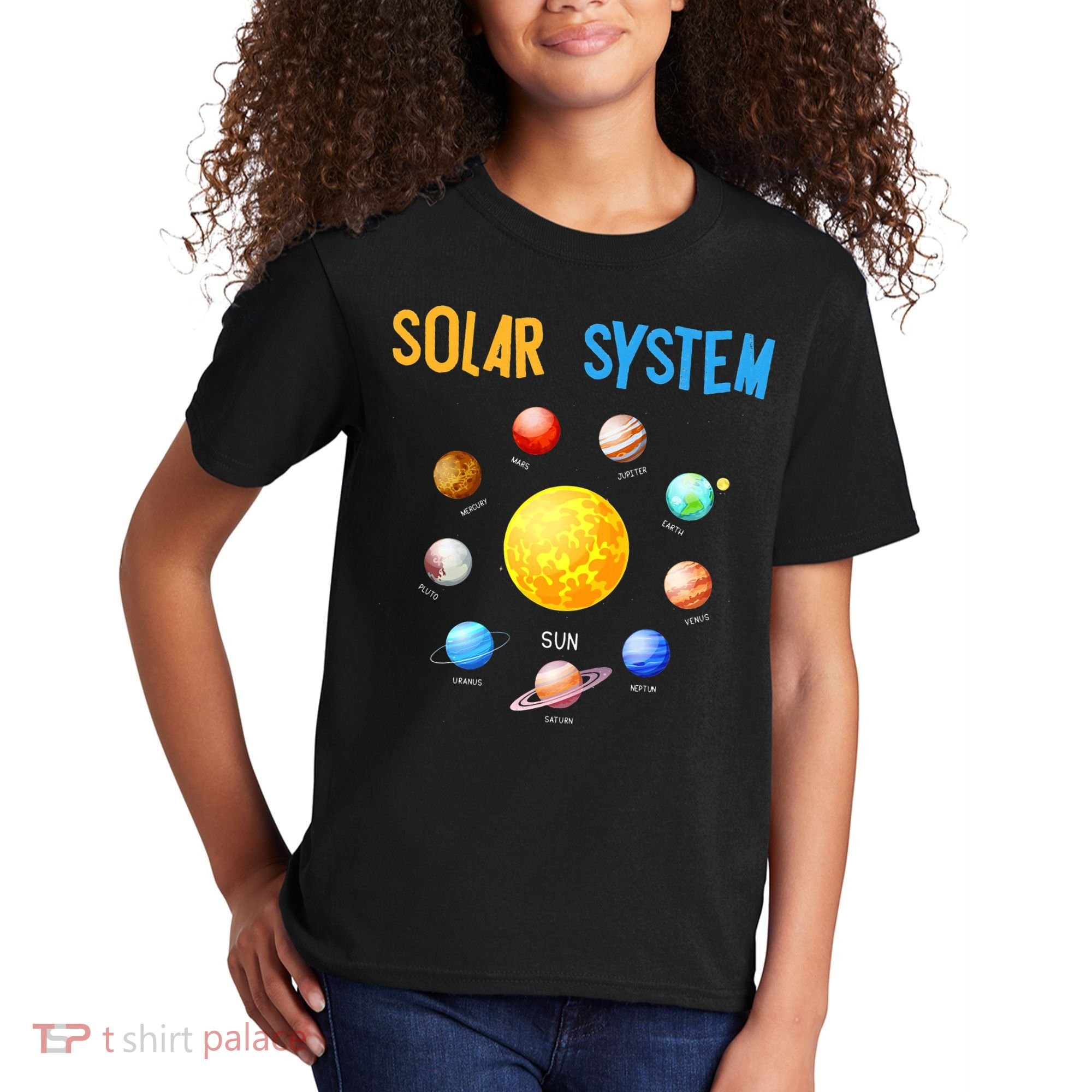 Solar System Planets Space Science Kids T-Shirt