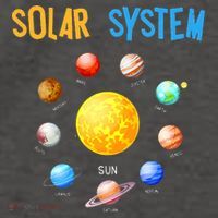 Solar System Planets Space Science Vector Backpack thumb 2