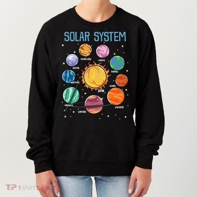 Solar System Planets Science Space STEM Kids Women's Sweatshirt