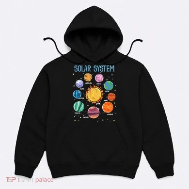 Solar System Planets Science Space STEM Kids Hoodie
