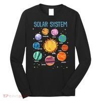 Solar System Planets Science Space STEM Kids Long Sleeve Shirt thumb 0
