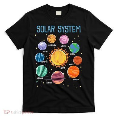 Solar System Planets Science Space STEM Kids T-Shirt
