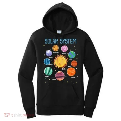 Solar System Planets Science Space STEM Kids Women's Hoodie