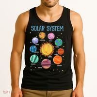 Solar System Planets Science Space STEM Kids Tank Top thumb 3