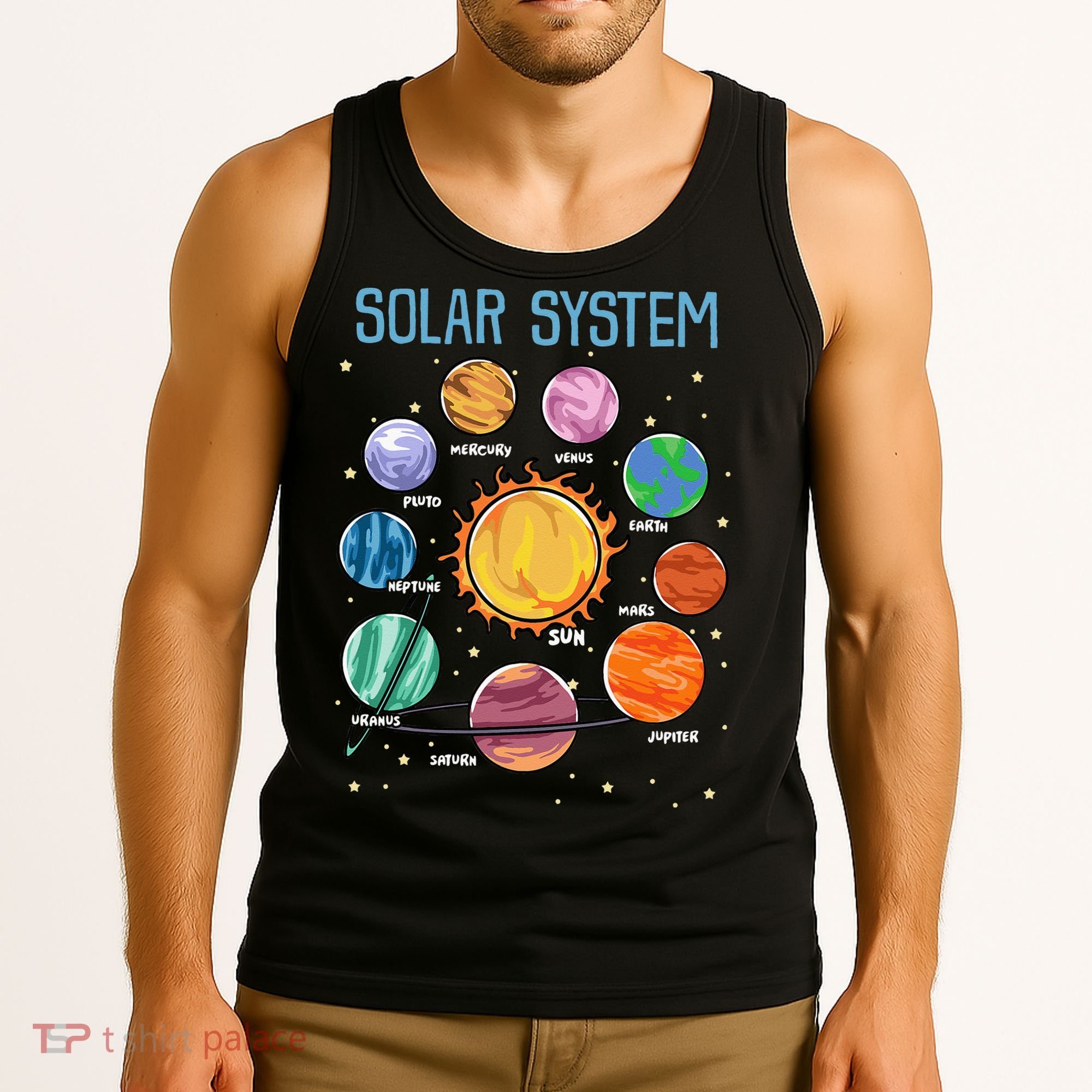 Solar System Planets Science Space STEM Kids Tank Top
