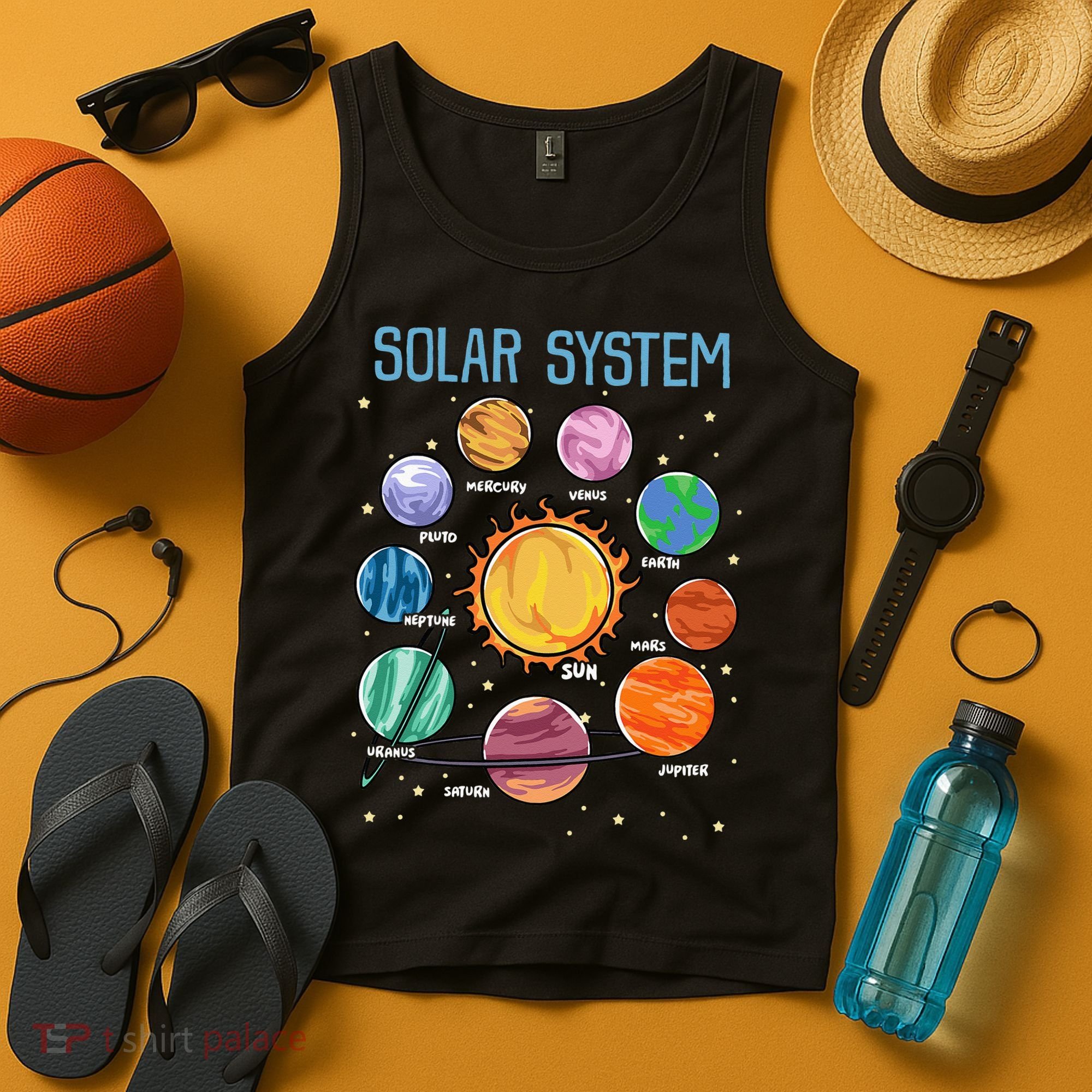 Solar System Planets Science Space STEM Kids Tank Top