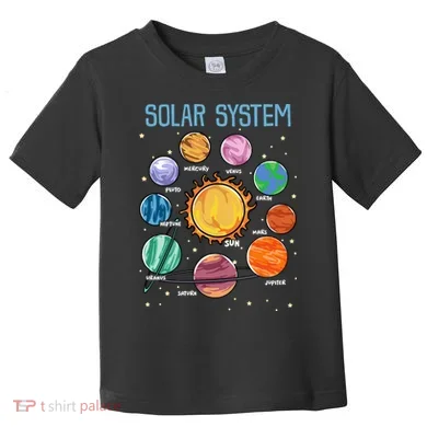 Solar System Planets Science Space STEM Kids Toddler T-Shirt