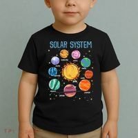 Solar System Planets Science Space STEM Kids Toddler T-Shirt thumb 2