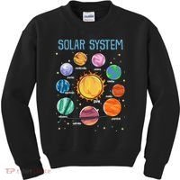 Solar System Planets Science Space STEM Kids Kids Sweatshirt thumb 0