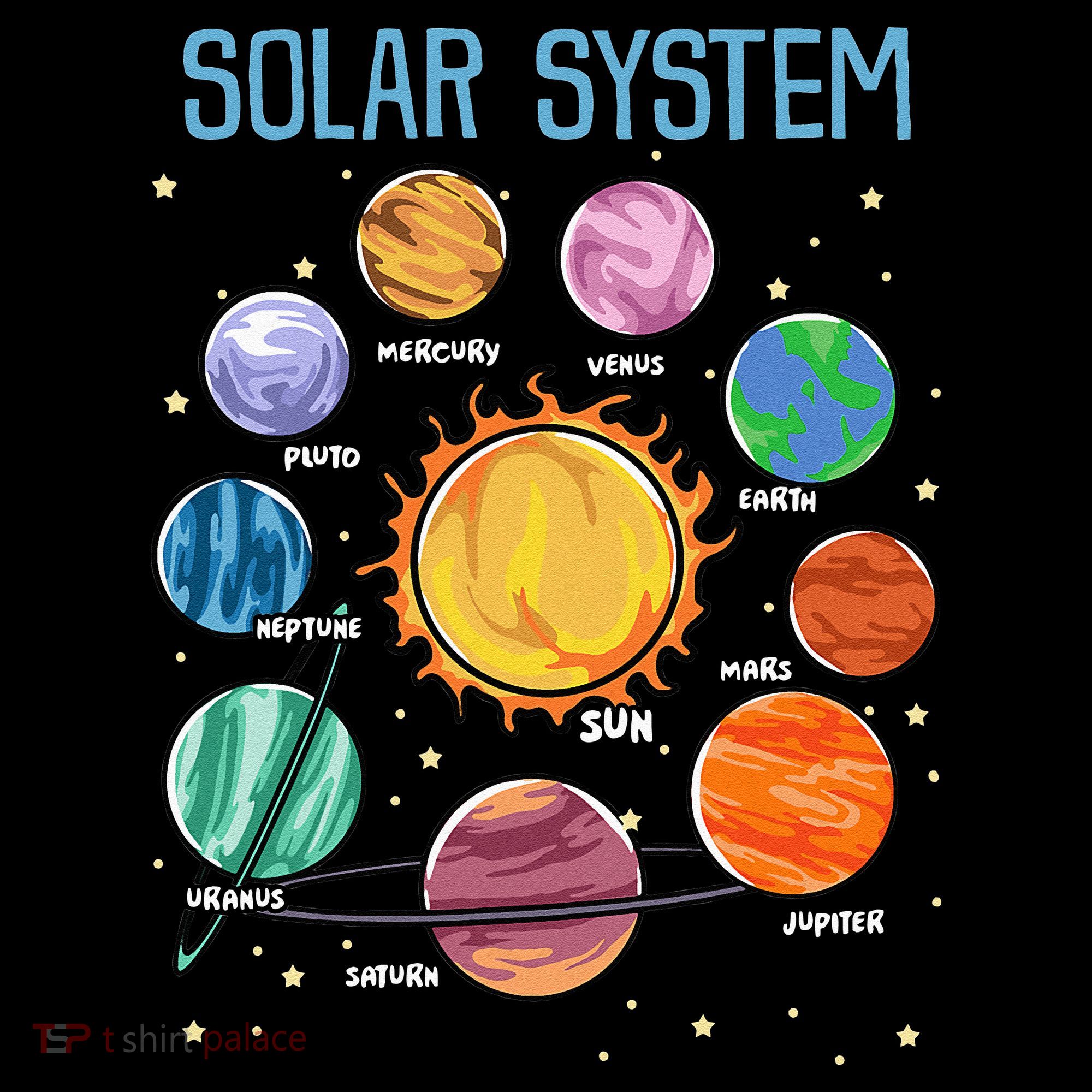 Solar System Planets Science Space STEM Kids Kids Hoodie
