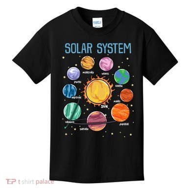 Solar System Planets Science Space STEM Kids Kids T-Shirt