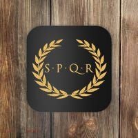 Spqr Senatus Populus Que Romanus Roman Republic Rome Coaster thumb 0