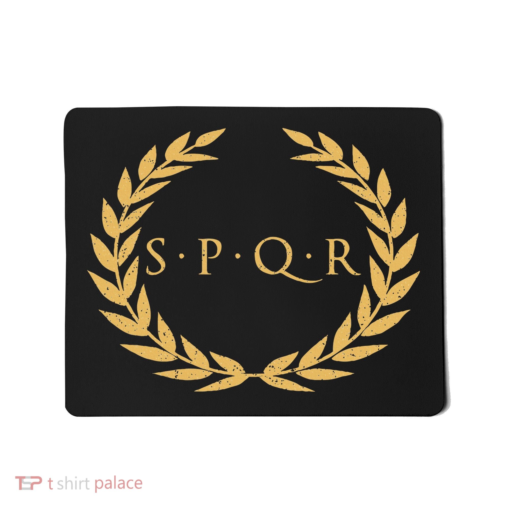 Spqr Senatus Populus Que Romanus Roman Republic Rome Mousepad