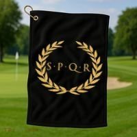 Spqr Senatus Populus Que Romanus Roman Republic Rome Golf Towel thumb 1