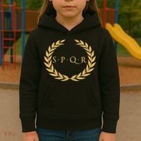 Spqr Senatus Populus Que Romanus Roman Republic Rome Kids Hoodie thumb 3