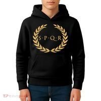 Spqr Senatus Populus Que Romanus Roman Republic Rome Kids Hoodie thumb 4