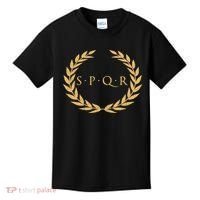 Spqr Senatus Populus Que Romanus Roman Republic Rome Kids T-Shirt thumb 0