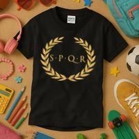 Spqr Senatus Populus Que Romanus Roman Republic Rome Kids T-Shirt thumb 3