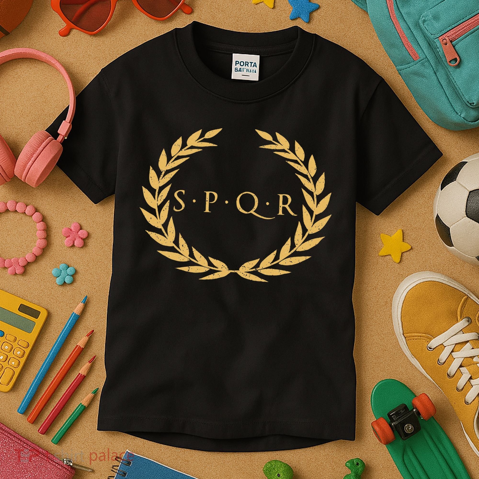 Spqr Senatus Populus Que Romanus Roman Republic Rome Kids T-Shirt