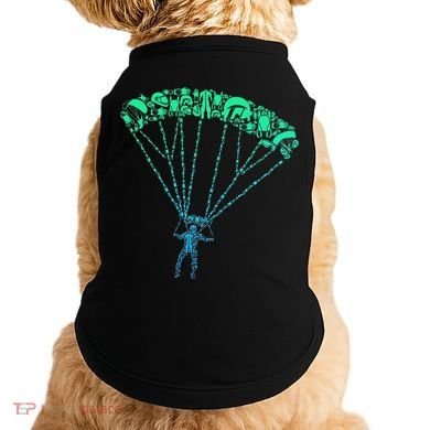 Skydiver Skydiving Parachuting Parachutist Doggie Tank