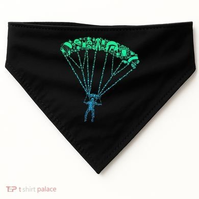 Skydiver Skydiving Parachuting Parachutist USA-Made Doggie Bandana