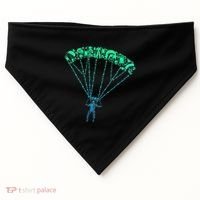 Skydiver Skydiving Parachuting Parachutist USA-Made Doggie Bandana thumb 0