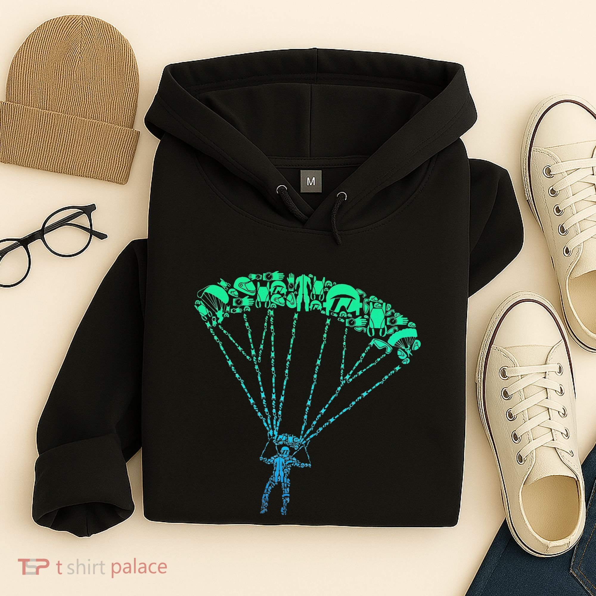 Skydiver Skydiving Parachuting Parachutist Hoodie