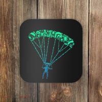 Skydiver Skydiving Parachuting Parachutist Coaster thumb 0