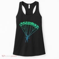 Skydiver Skydiving Parachuting Parachutist Women's Tank Top thumb 0