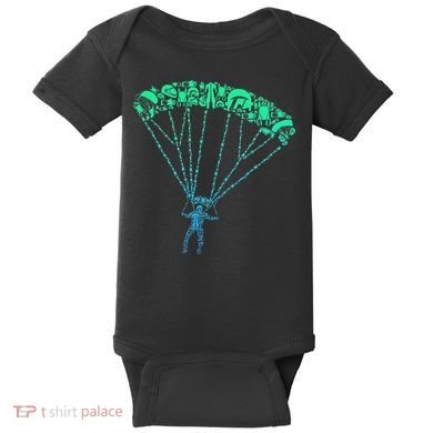 Skydiver Skydiving Parachuting Parachutist Baby Bodysuit