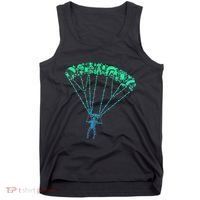 Skydiver Skydiving Parachuting Parachutist Tank Top thumb 0