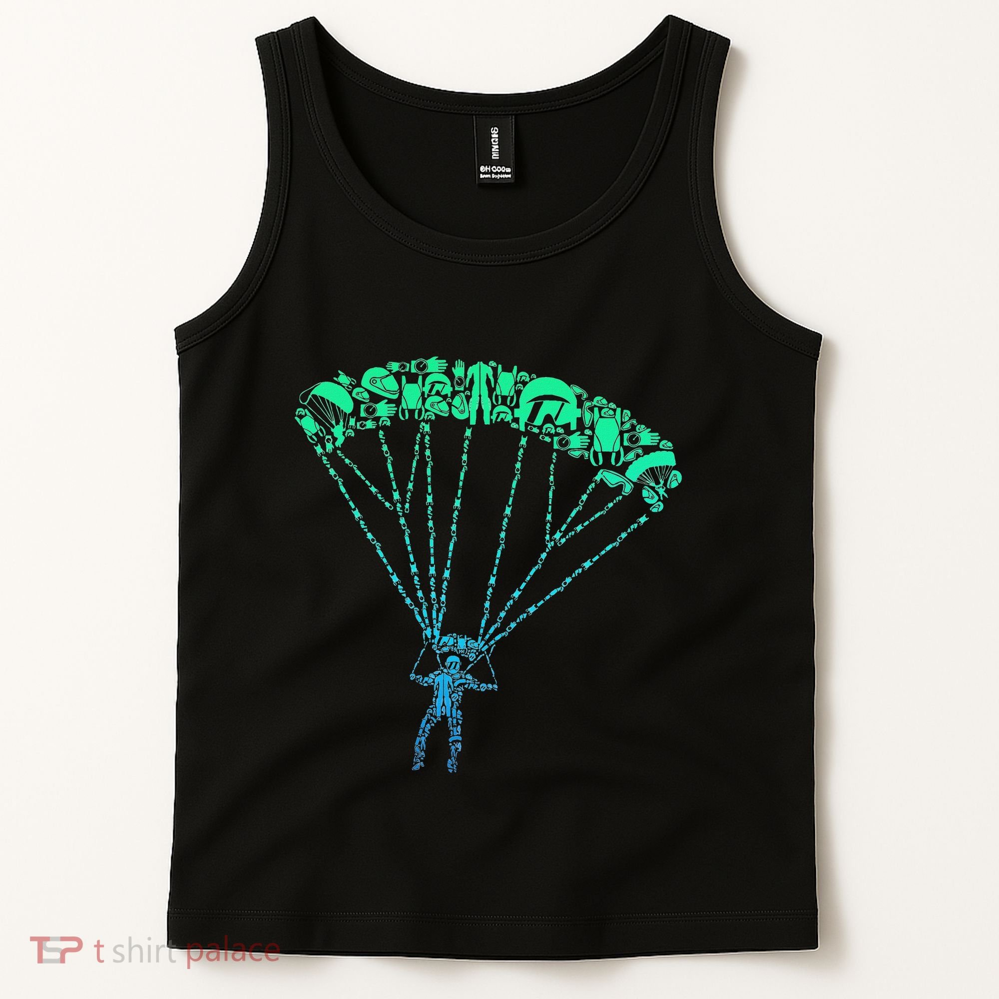 Skydiver Skydiving Parachuting Parachutist Tank Top