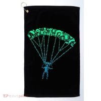 Skydiver Skydiving Parachuting Parachutist Golf Towel thumb 0